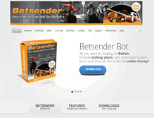 Tablet Screenshot of betsender.com